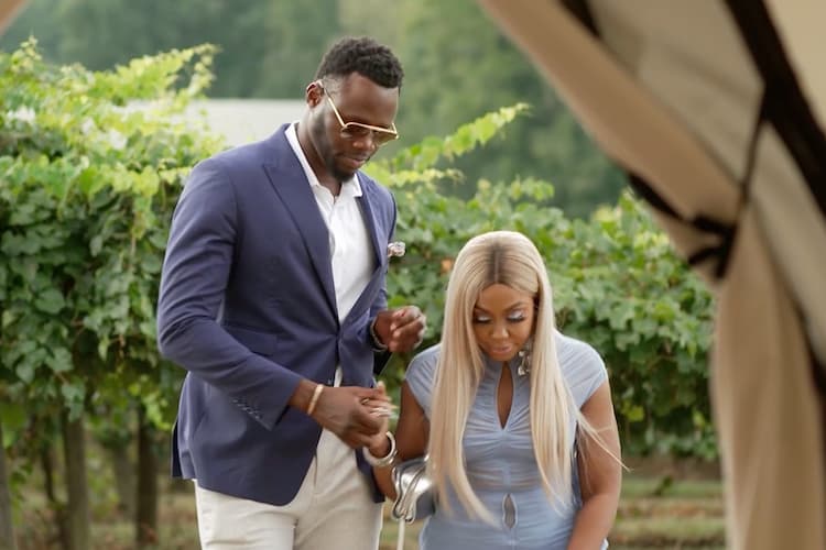 Phaedra Parks together with her boyfriend Cheick, whom she’s nicknamed Che Che

