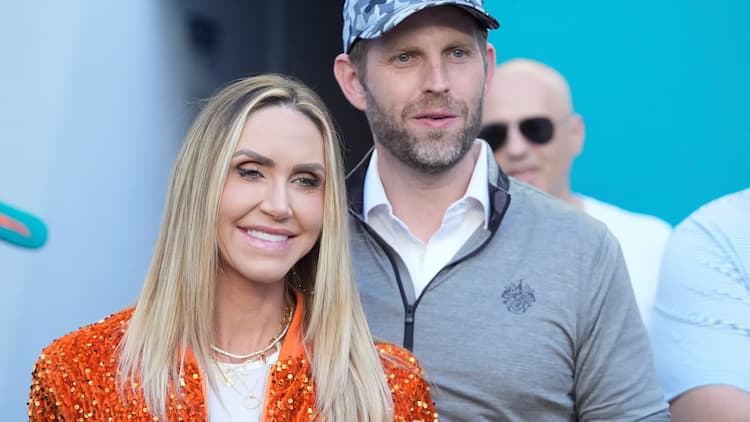 Lara Trump with her husband Eric Trump, the third child of U.S. President Donald Trump